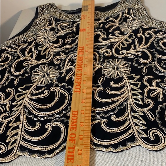 Vintage JKARA NEW YORK Beaded Blouse Size XL - Picture 11 of 14